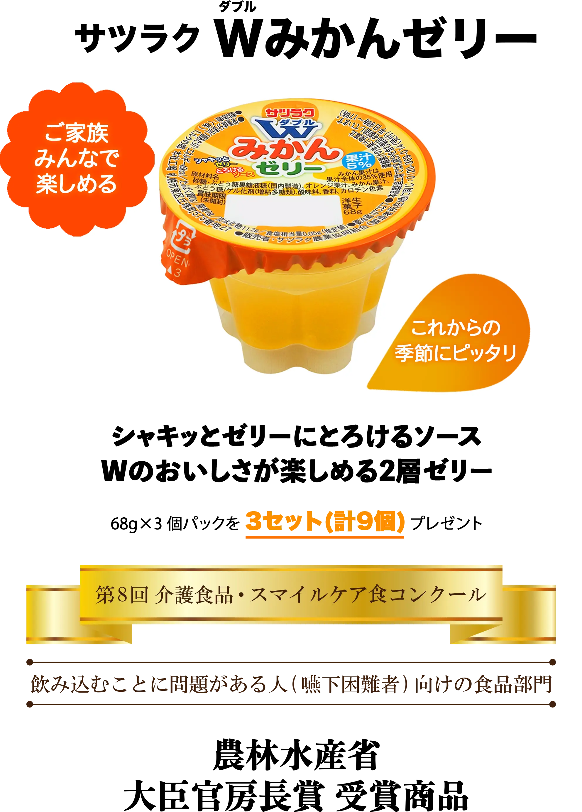 サツラクダブルみかんゼリー